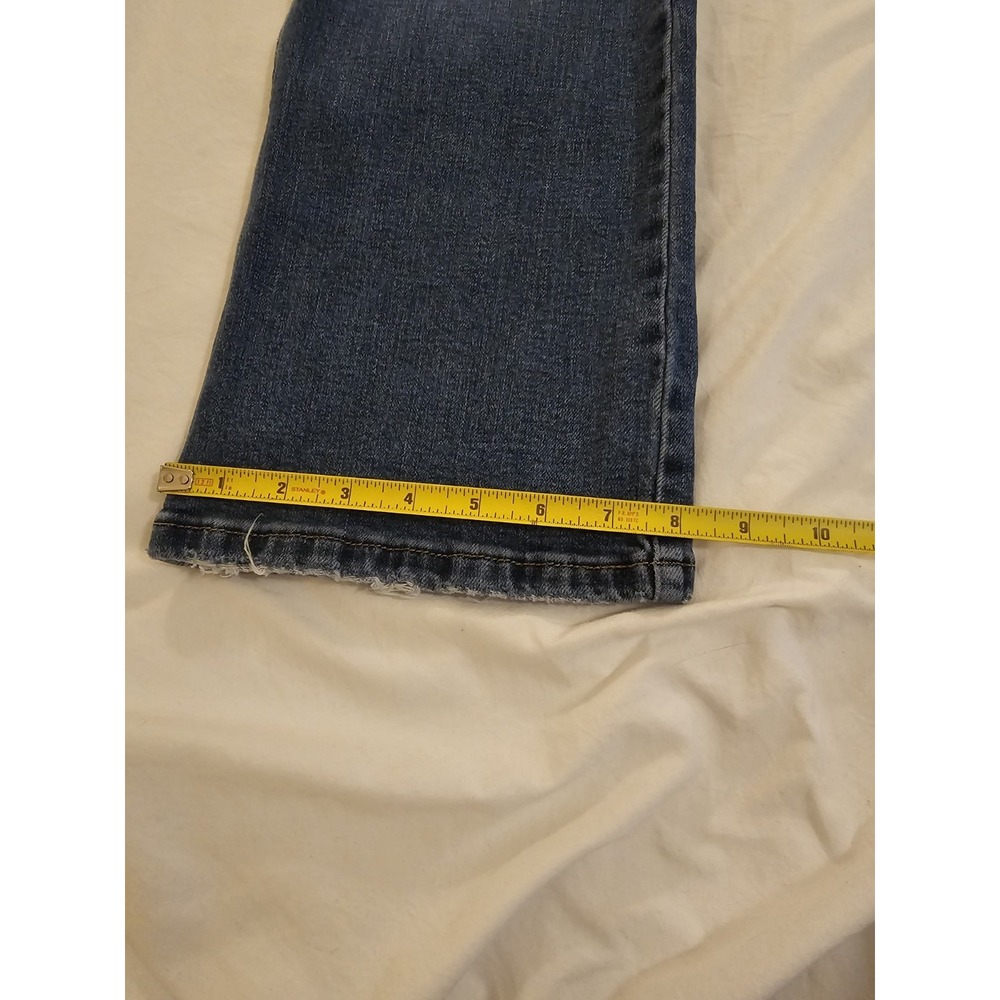 Wrangler Boot Cut Jeans Womens 11x30 Blue Denim Mid Rise Stretch - Picture 13 of 13